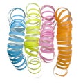 Vibrant curly party streamer Royalty Free Stock Photo