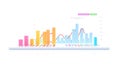 Colorful Bar and Line Chart for Comparative Data Analysis Royalty Free Stock Photo