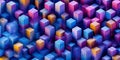 Vibrant 3D Cube Abstract Background Royalty Free Stock Photo