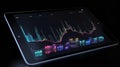 AI Powered Predictive Analytics Visualization Royalty Free Stock Photo