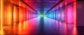 Vibrant Data Corridor: NAS Accessibility in Neon Lights. Concept Data Accessibility, NAS System,