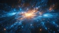 Radiant Galaxy Core Astronomy Scene