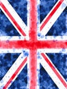 A vibrant depiction of the Union Jack Royalty Free Stock Photo