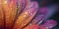 Vibrant DewKissed Petals A CloseUp Macro Bloom Royalty Free Stock Photo