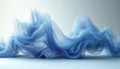 Vibrant digital artwork displaying undulating abstract shapes in shades of blue, suggesting the fluid motion of ocean waves.