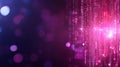 vibrant digital background featuring cascading binary code in pink and purple hues, creating futuristic and tech inspired Royalty Free Stock Photo