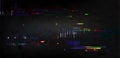 Vibrant digital glitch background with pixel noise