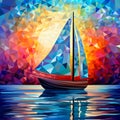 Vibrant Digital Mosaic Art