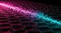 Vibrant digital sound wave on a dark textured background Royalty Free Stock Photo