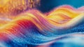 Vibrant Digital Waves of Streaming Light Royalty Free Stock Photo