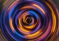 A vibrant, digitally generated image featuring concentric circles in Royalty Free Stock Photo