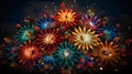 Vibrant Diwali Fireworks: Explosions of Color in the Night Sky