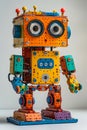 Vibrant DIY robotics kit for kids to learn STEM through building a robot.