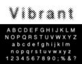 Vibrant dot font Royalty Free Stock Photo