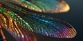 Vibrant Dragonfly Wings A CloseUp Macro Royalty Free Stock Photo