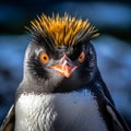 The Vibrant And Dramatic Head Of A Penguin: Realist Portraits With Strong Facial Expressions