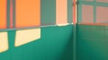Vibrant duochrome wall texture with green and orange light Royalty Free Stock Photo