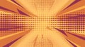 Vibrant duotone comic background in bittersweet orange tones, with a playful halftone dot pattern Royalty Free Stock Photo