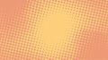 Vibrant duotone comic background in bittersweet orange tones, with a playful halftone dot pattern Royalty Free Stock Photo