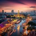 Vibrant Dusk in Bangkok