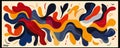 Abstract mobile wallpaper with colorful flowing wave patterns