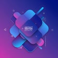 Modern Abstract Gradient Geometric Shapes Background Royalty Free Stock Photo
