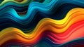 A vibrant and dynamic abstract background with flowing curves and lines. Generative ai Royalty Free Stock Photo