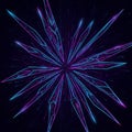Abstract Neon Burst Royalty Free Stock Photo