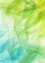 Abstract Green Blue Leaf Pattern, Nature-Inspired Background Royalty Free Stock Photo