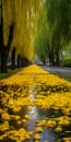 Vibrant East-facing Yellow Road With Chinese Tradition And Vancouver School Influence