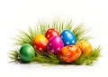 Vibrant Easter Eggs: A Colorful Pile of Whimsy and Commercial Re