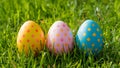 Vibrant Easter eggstravaganza celebrating the spirit of springtime joy Royalty Free Stock Photo
