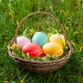 Vibrant Easter eggstravaganza celebrating the spirit of springtime joy Royalty Free Stock Photo