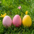 Vibrant Easter eggstravaganza celebrating the spirit of springtime joy Royalty Free Stock Photo