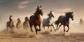 Equestrian Symphony - A Dynamic Rhapsody of Galloping Grace - generative AI