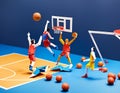 The Hoop Dreams. Generative AI Royalty Free Stock Photo