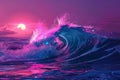 Vibrant Energy Waves Flowing Through Cosmic Space