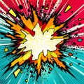 Vibrant Explosion Background: Flash Explosions Looks Big