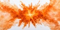 An explosion of vibrant orange shades, like flames or abstract art. Royalty Free Stock Photo