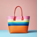 Colorful Striped Tote Bag Inspired By Harold Edgerton