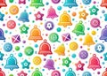 Dynamic Double Exposure Bell Notification Icons: A Trendy Seamless Pattern for Modern Digital Designs
