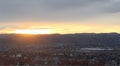 Vibrant February sunset over Emmett, Idaho