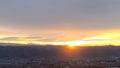 Vibrant February sunset over Emmett, Idaho