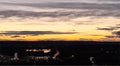 Vibrant February sunset over Emmett, Idaho