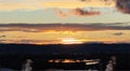 Vibrant February sunset over Emmett, Idaho