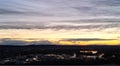 Vibrant February sunset over Emmett, Idaho