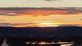 Vibrant February sunset over Emmett, Idaho