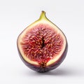 Vibrant Fig Photography On White Background: Bold Lines And Grotesque Beauty