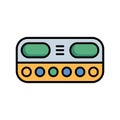 Simple Electronic Device Icon with Screens and Buttons Royalty Free Stock Photo