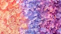 Vibrant Floral Gradient Background - Pink to Purple Blossoms Royalty Free Stock Photo